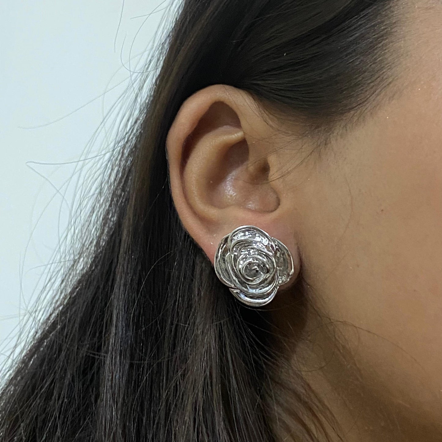 Silver Bloom Studs