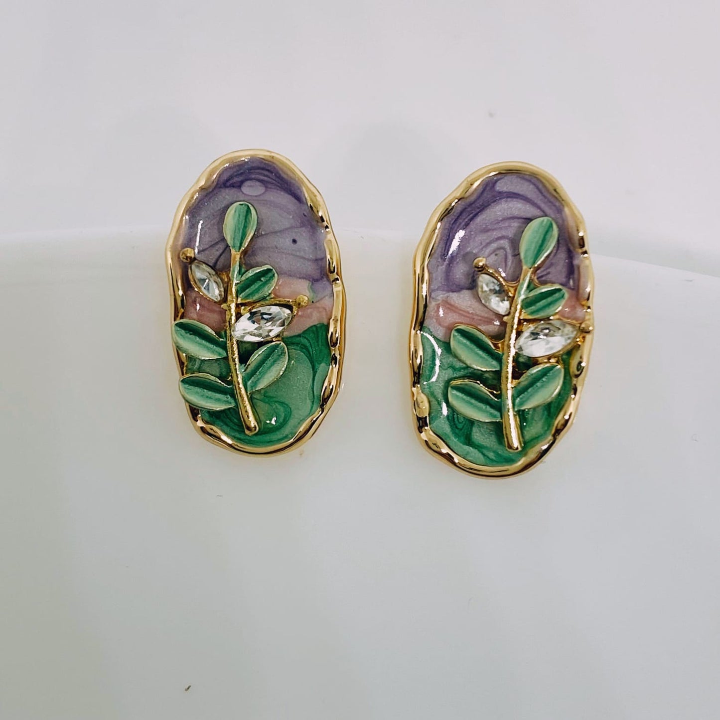 Twilight Leaf Studs