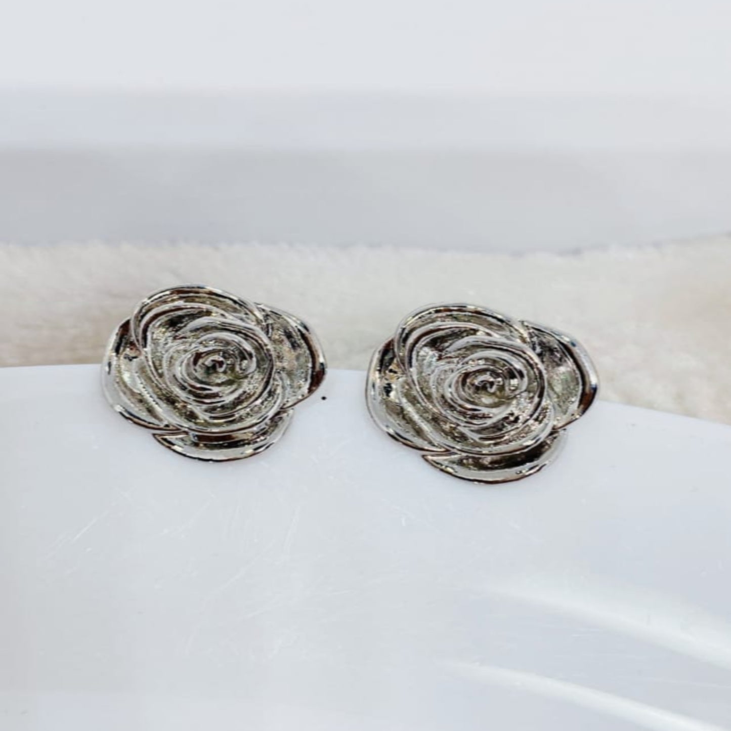 Silver Bloom Studs
