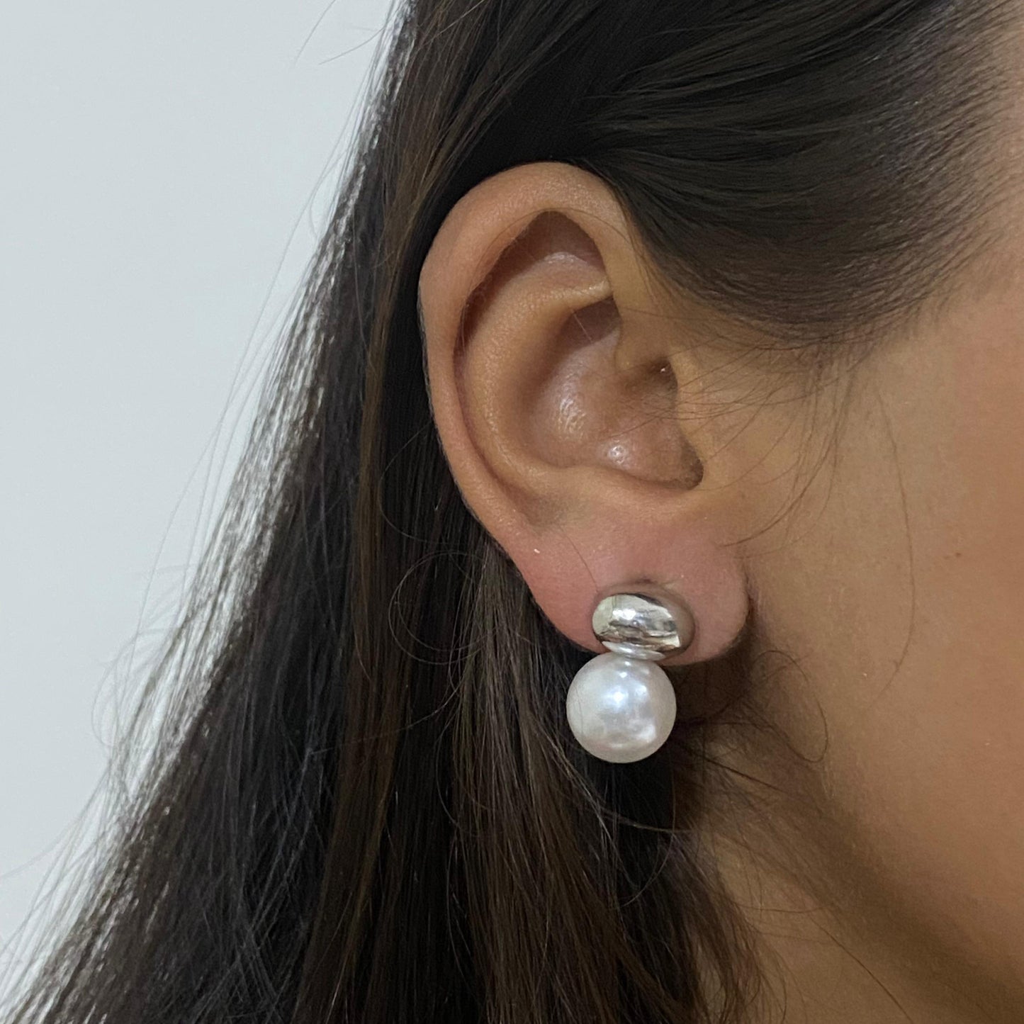 Moon Pearl Studs